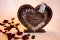 Drevená pokladnička srdce - Z lásky